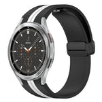 折りたたみ磁気留め具シリコンウォッチバンド、Samsung Galaxy Watch 4 Classic 46mm用、Samsung Galaxy Watch 4 Classic 42mm用