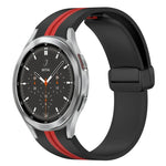 折りたたみ磁気留め具シリコンウォッチバンド、Samsung Galaxy Watch 4 Classic 46mm用、Samsung Galaxy Watch 4 Classic 42mm用