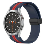 折りたたみ磁気留め具シリコンウォッチバンド、Samsung Galaxy Watch 4 Classic 46mm用、Samsung Galaxy Watch 4 Classic 42mm用