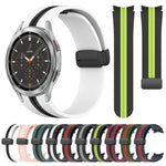 折りたたみ磁気留め具シリコンウォッチバンド、Samsung Galaxy Watch 4 Classic 46mm用、Samsung Galaxy Watch 4 Classic 42mm用