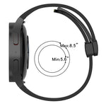 折りたたみ磁気留め具シリコンウォッチバンド、Samsung Galaxy Watch 4 Classic 46mm用、Samsung Galaxy Watch 4 Classic 42mm用