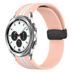 折りたたみ磁気留め具シリコンウォッチバンド、Samsung Galaxy Watch 4 Classic 46mm用、Samsung Galaxy Watch 4 Classic 42mm用
