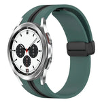 折りたたみ磁気留め具シリコンウォッチバンド、Samsung Galaxy Watch 4 Classic 46mm用、Samsung Galaxy Watch 4 Classic 42mm用