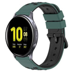 20mm ツートンカラーポーラスシリコンウォッチバンド、Samsung Galaxy Watch Active2 44mm用、Samsung Galaxy Watch 42mm用