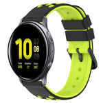 20mm ツートンカラーポーラスシリコンウォッチバンド、Samsung Galaxy Watch Active2 44mm用、Samsung Galaxy Watch 42mm用