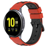 20mm ツートンカラーポーラスシリコンウォッチバンド、Samsung Galaxy Watch Active2 44mm用、Samsung Galaxy Watch 42mm用