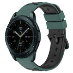 20mm ツートンカラーポーラスシリコンウォッチバンド、Samsung Galaxy Watch Active2 44mm用、Samsung Galaxy Watch 42mm用