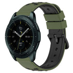 20mm ツートンカラーポーラスシリコンウォッチバンド、Samsung Galaxy Watch Active2 44mm用、Samsung Galaxy Watch 42mm用
