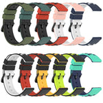 22mm ツートンカラー 多孔質シリコン時計バンド、Samsung Galaxy Watch3 45mm用、Samsung Galaxy Watch 46mm用、Samsung Gear S3 Classic用、Samsung Gear S3 Frontier用