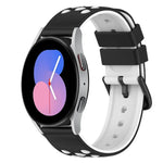 22mm ツートンカラー 多孔質シリコン時計バンド、Samsung Galaxy Watch3 45mm用、Samsung Galaxy Watch 46mm用、Samsung Gear S3 Classic用、Samsung Gear S3 Frontier用