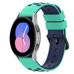 22mm ツートンカラー 多孔質シリコン時計バンド、Samsung Galaxy Watch3 45mm用、Samsung Galaxy Watch 46mm用、Samsung Gear S3 Classic用、Samsung Gear S3 Frontier用