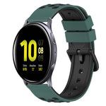 22mm ツートーンシリコンウォッチバンド、Samsung Galaxy Watch Active2 44mm用、Samsung Galaxy Watch 42mm用