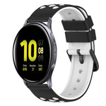 22mm ツートーンシリコンウォッチバンド、Samsung Galaxy Watch Active2 44mm用、Samsung Galaxy Watch 42mm用