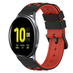 22mm ツートーンシリコンウォッチバンド、Samsung Galaxy Watch Active2 44mm用、Samsung Galaxy Watch 42mm用