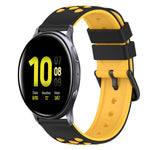22mm ツートーンシリコンウォッチバンド、Samsung Galaxy Watch Active2 44mm用、Samsung Galaxy Watch 42mm用