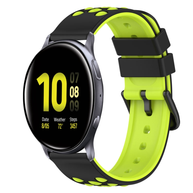 22mm ツートーンシリコンウォッチバンド、Samsung Galaxy Watch Active2 44mm用、Samsung Galaxy Watch 42mm用