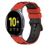 22mm ツートーンシリコンウォッチバンド、Samsung Galaxy Watch Active2 44mm用、Samsung Galaxy Watch 42mm用