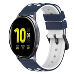 22mm ツートーンシリコンウォッチバンド、Samsung Galaxy Watch Active2 44mm用、Samsung Galaxy Watch 42mm用