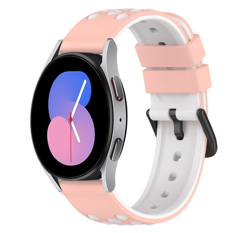 22mm ツートーンシリコンウォッチバンド、Samsung Galaxy Watch Active2 44mm用、Samsung Galaxy Watch 42mm用