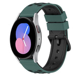 22mm ツートーンシリコンウォッチバンド、Samsung Galaxy Watch Active2 44mm用、Samsung Galaxy Watch 42mm用
