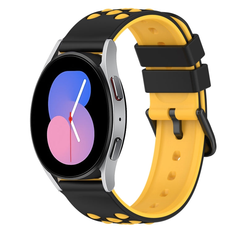 22mm ツートーンシリコンウォッチバンド、Samsung Galaxy Watch Active2 44mm用、Samsung Galaxy Watch 42mm用