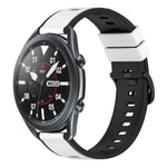 22mm ツートンカラーシリコンウォッチバンド、Samsung Galaxy Watch3 45mm用、Samsung Galaxy Watch 46mm用、Samsung Gear S3 Classic用、Samsung Gear S3 Frontier用