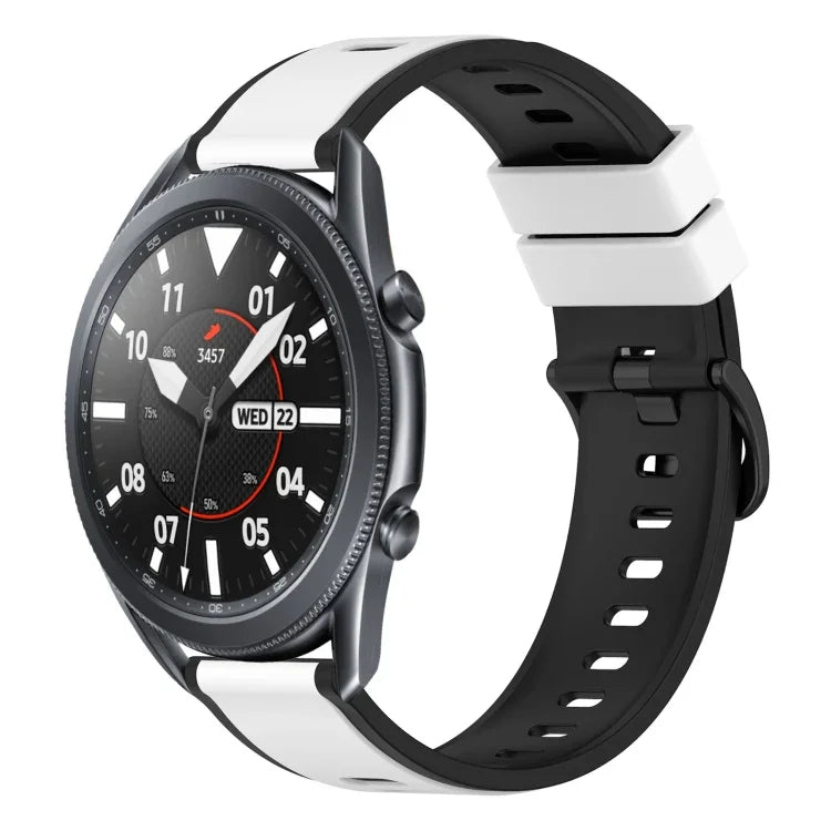 22mm ツートンカラーシリコンウォッチバンド、Samsung Galaxy Watch3 45mm用、Samsung Galaxy Watch 46mm用、Samsung Gear S3 Classic用、Samsung Gear S3 Frontier用