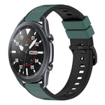 22mm ツートンカラーシリコンウォッチバンド、Samsung Galaxy Watch3 45mm用、Samsung Galaxy Watch 46mm用、Samsung Gear S3 Classic用、Samsung Gear S3 Frontier用