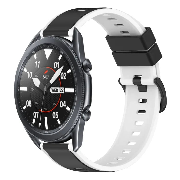 22mm ツートンカラーシリコンウォッチバンド、Samsung Galaxy Watch3 45mm用、Samsung Galaxy Watch 46mm用、Samsung Gear S3 Classic用、Samsung Gear S3 Frontier用