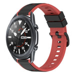 22mm ツートンカラーシリコンウォッチバンド、Samsung Galaxy Watch3 45mm用、Samsung Galaxy Watch 46mm用、Samsung Gear S3 Classic用、Samsung Gear S3 Frontier用