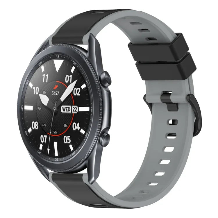 22mm ツートンカラーシリコンウォッチバンド、Samsung Galaxy Watch3 45mm用、Samsung Galaxy Watch 46mm用、Samsung Gear S3 Classic用、Samsung Gear S3 Frontier用