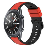 22mm ツートンカラーシリコンウォッチバンド、Samsung Galaxy Watch3 45mm用、Samsung Galaxy Watch 46mm用、Samsung Gear S3 Classic用、Samsung Gear S3 Frontier用
