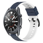 22mm ツートンカラーシリコンウォッチバンド、Samsung Galaxy Watch3 45mm用、Samsung Galaxy Watch 46mm用、Samsung Gear S3 Classic用、Samsung Gear S3 Frontier用