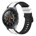 22mm ツートンカラーシリコンウォッチバンド、Samsung Galaxy Watch3 45mm用、Samsung Galaxy Watch 46mm用、Samsung Gear S3 Classic用、Samsung Gear S3 Frontier用