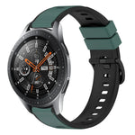 22mm ツートンカラーシリコンウォッチバンド、Samsung Galaxy Watch3 45mm用、Samsung Galaxy Watch 46mm用、Samsung Gear S3 Classic用、Samsung Gear S3 Frontier用