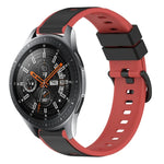 22mm ツートンカラーシリコンウォッチバンド、Samsung Galaxy Watch3 45mm用、Samsung Galaxy Watch 46mm用、Samsung Gear S3 Classic用、Samsung Gear S3 Frontier用