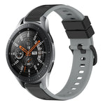 22mm ツートンカラーシリコンウォッチバンド、Samsung Galaxy Watch3 45mm用、Samsung Galaxy Watch 46mm用、Samsung Gear S3 Classic用、Samsung Gear S3 Frontier用