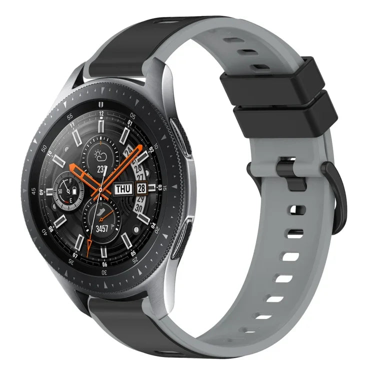 22mm ツートンカラーシリコンウォッチバンド、Samsung Galaxy Watch3 45mm用、Samsung Galaxy Watch 46mm用、Samsung Gear S3 Classic用、Samsung Gear S3 Frontier用