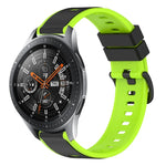 22mm ツートンカラーシリコンウォッチバンド、Samsung Galaxy Watch3 45mm用、Samsung Galaxy Watch 46mm用、Samsung Gear S3 Classic用、Samsung Gear S3 Frontier用