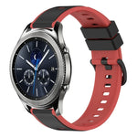 22mm ツートンカラーシリコンウォッチバンド、Samsung Galaxy Watch3 45mm用、Samsung Galaxy Watch 46mm用、Samsung Gear S3 Classic用、Samsung Gear S3 Frontier用