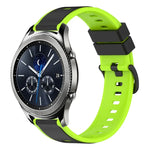 22mm ツートンカラーシリコンウォッチバンド、Samsung Galaxy Watch3 45mm用、Samsung Galaxy Watch 46mm用、Samsung Gear S3 Classic用、Samsung Gear S3 Frontier用