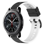 22mm ツートンカラーシリコンウォッチバンド、Samsung Galaxy Watch3 45mm用、Samsung Galaxy Watch 46mm用、Samsung Gear S3 Classic用、Samsung Gear S3 Frontier用