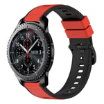 22mm ツートンカラーシリコンウォッチバンド、Samsung Galaxy Watch3 45mm用、Samsung Galaxy Watch 46mm用、Samsung Gear S3 Classic用、Samsung Gear S3 Frontier用