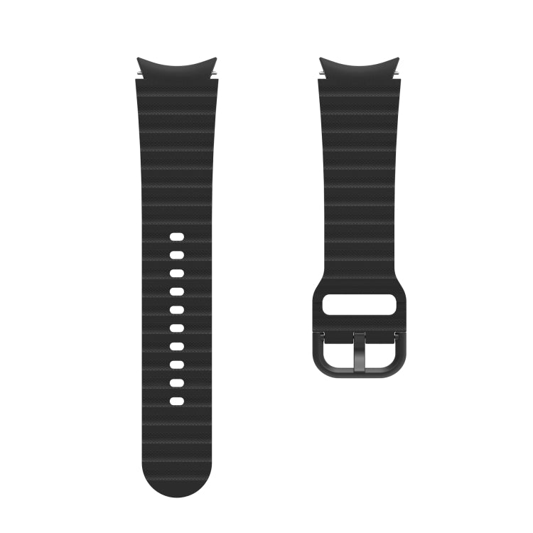 波模様ドット単色バックルシリコンウォッチバンド、Samsung Galaxy Watch 5 / 5 Pro用、Samsung Galaxy Watch 4用
