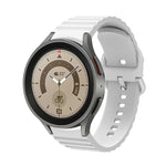 波模様ドット単色バックルシリコンウォッチバンド、Samsung Galaxy Watch 5 / 5 Pro用、Samsung Galaxy Watch 4用