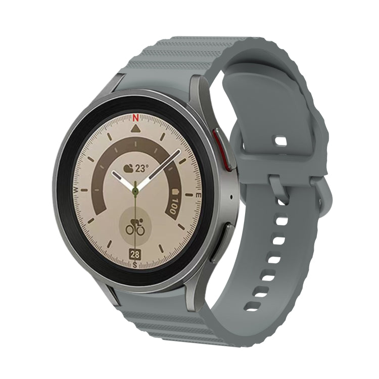 波模様ドット単色バックルシリコンウォッチバンド、Samsung Galaxy Watch 5 / 5 Pro用、Samsung Galaxy Watch 4用