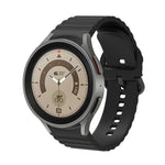 波模様ドット単色バックルシリコンウォッチバンド、Samsung Galaxy Watch 5 / 5 Pro用、Samsung Galaxy Watch 4用