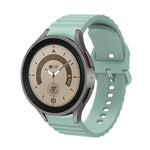 波模様ドット単色バックルシリコンウォッチバンド、Samsung Galaxy Watch 5 / 5 Pro用、Samsung Galaxy Watch 4用