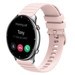 22mm Wavy Dotted Solid-Color Silicone Watch Band, For Amazfit GTR 2, For Amazfit 3 Stratos, For Amazfit GTR 47mm