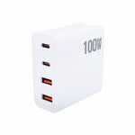GaN 100W デュアル USB + デュアル USB-C/Type-C マルチポート充電器 2m Type-C to Type-C データケーブルセット付き、USプラグ、US / EUプラグ、US / UKプラグ、US / AUプラグ、US / EU / UKプラグ、US / EU / UK / AUプラグ